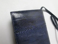 Vintage Blue/Navy Snakeskin Bag