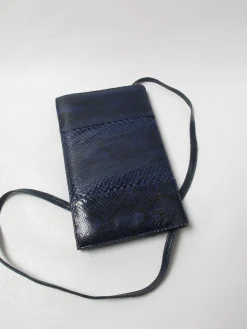 Vintage Blue/Navy Snakeskin Bag