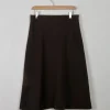 Vintage Brown A- Line Skirt 31 W S/M