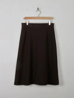 Vintage Brown A- Line Skirt 31 W S/M