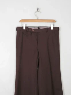 Vintage Brown Flared Trousers 27”W