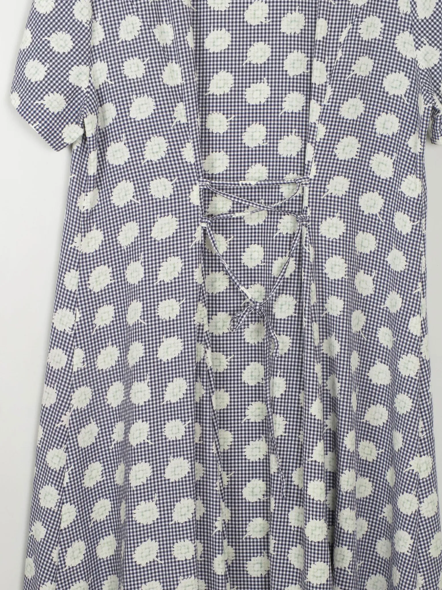 Vintage Check & Floral Button Down Dress XL/XXL