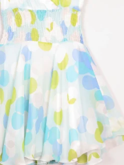 Vintage Colourful Polka Dot 1960s Short Dress 6/8