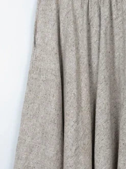 Vintage Cream Melange Tweed Full Skirt 26
