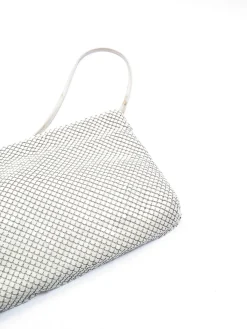 Vintage Cream Whiting & Davis Chain Mail Bag