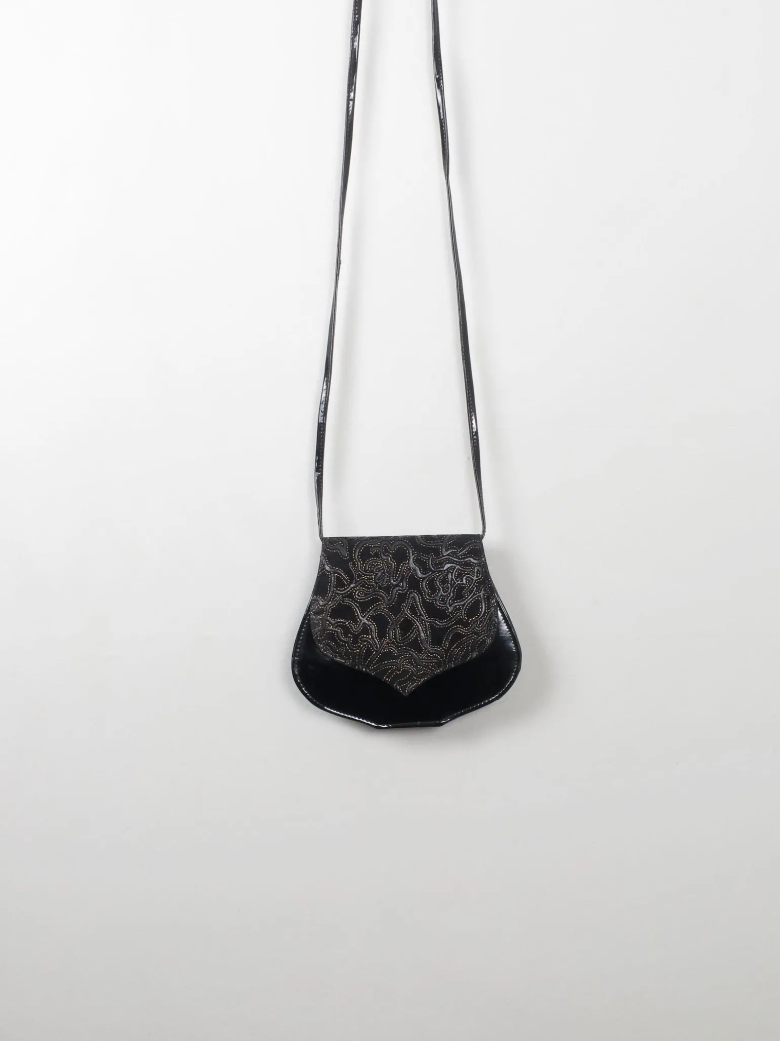 Vintage Cross Body Black Bag