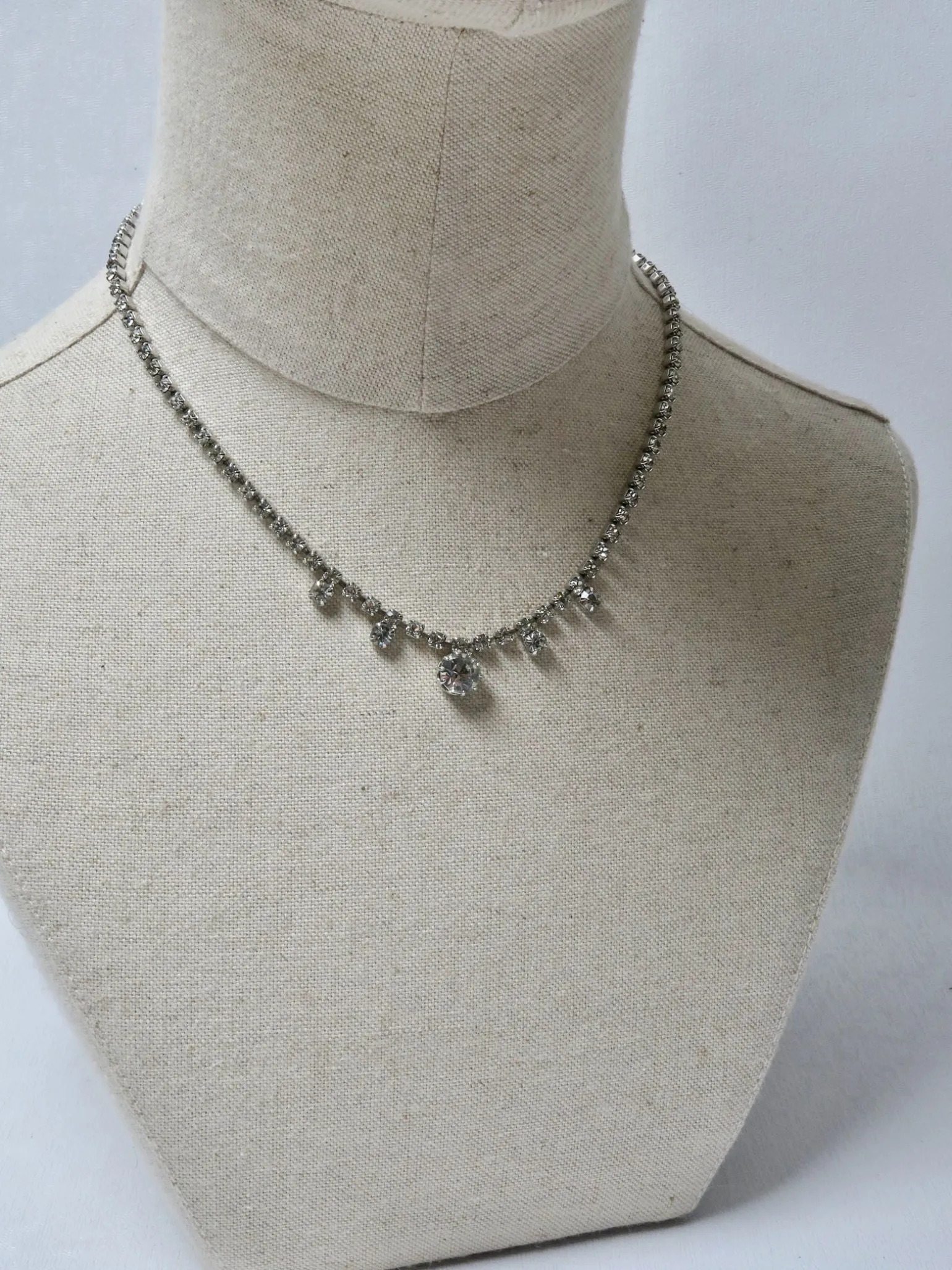 Vintage Diamante Paste Necklace
