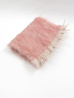Vintage Dusty Pink Mohair Scarf