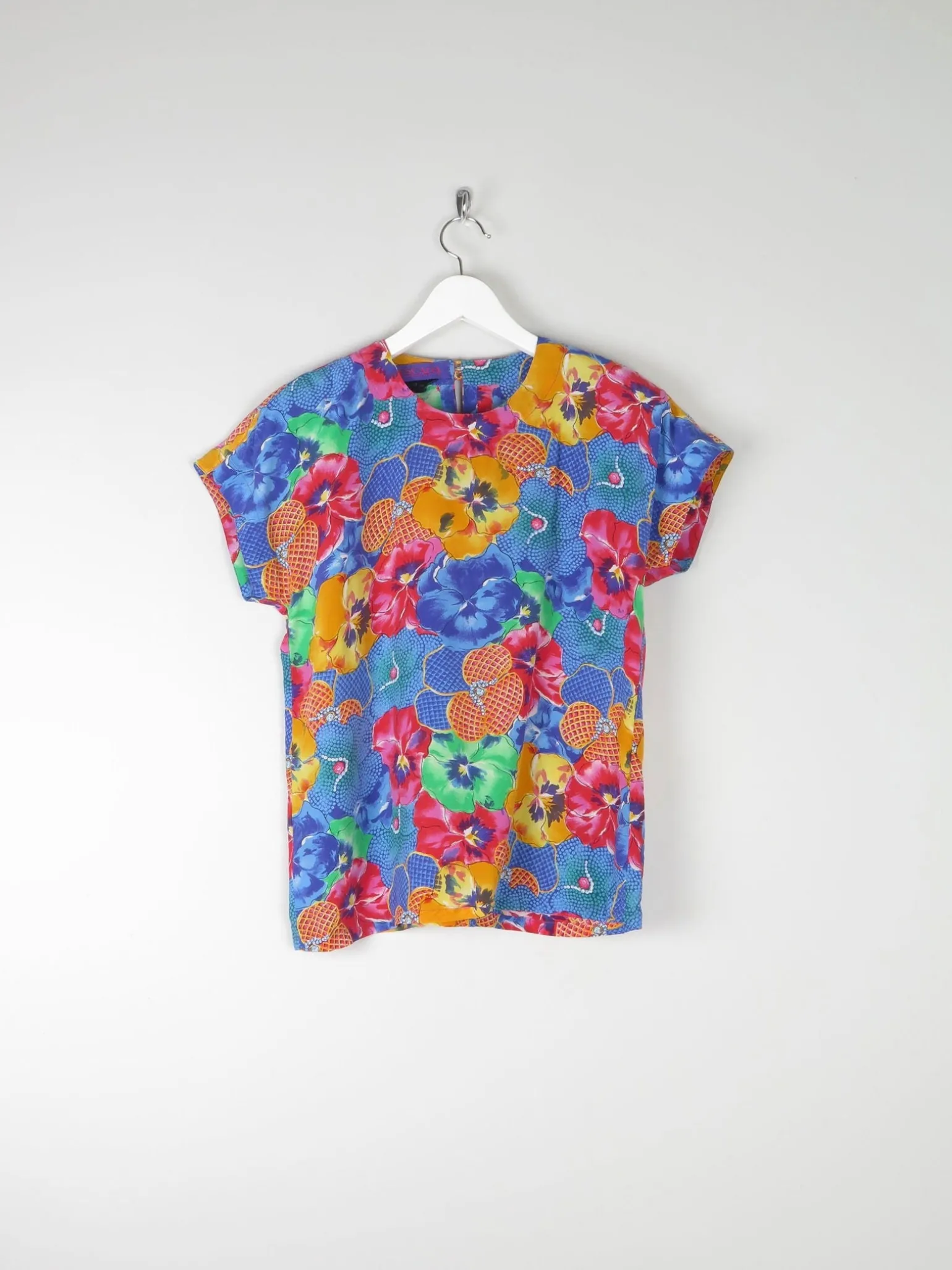 Vintage Escada Printed Blouse S/M