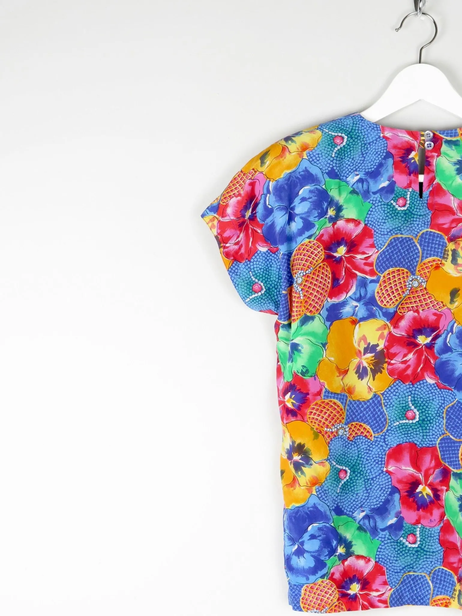 Vintage Escada Printed Blouse S/M