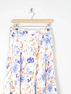 Vintage Floral Cacharel 1970s Knee Length Skirt 8/10