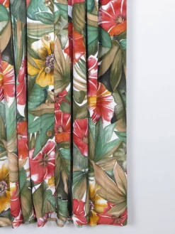 Vintage Floral Green Button Down Dress 12/14