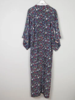 Vintage Full Length Botanical Print Kimono M