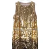 Vintage Gold Sequin 1920s Style Charleston Dress L/XL