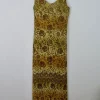 Vintage Green Patterned Long Dress 10