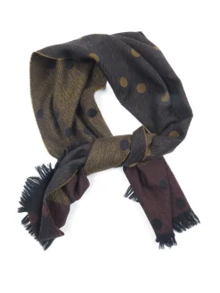 Vintage Green Polka Dot Mens Scarf