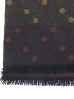 Vintage  Green Polka Dot Mens Scarf