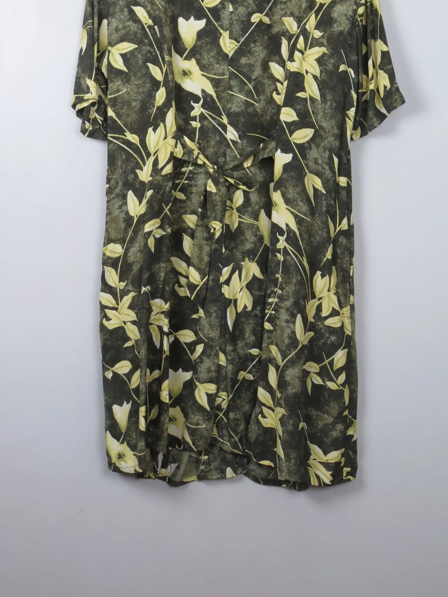 Vintage Green Printed Dress L/XL