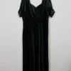 Vintage Green Velvet Laura Ashley Dress 12