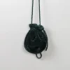 Vintage Green Velvet Pouch Pauper Bag