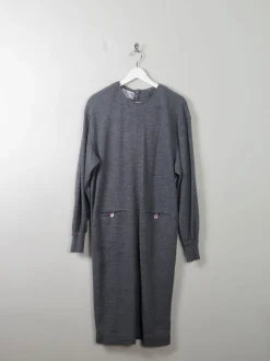 Vintage Grey Ciao Wool Dress S-M