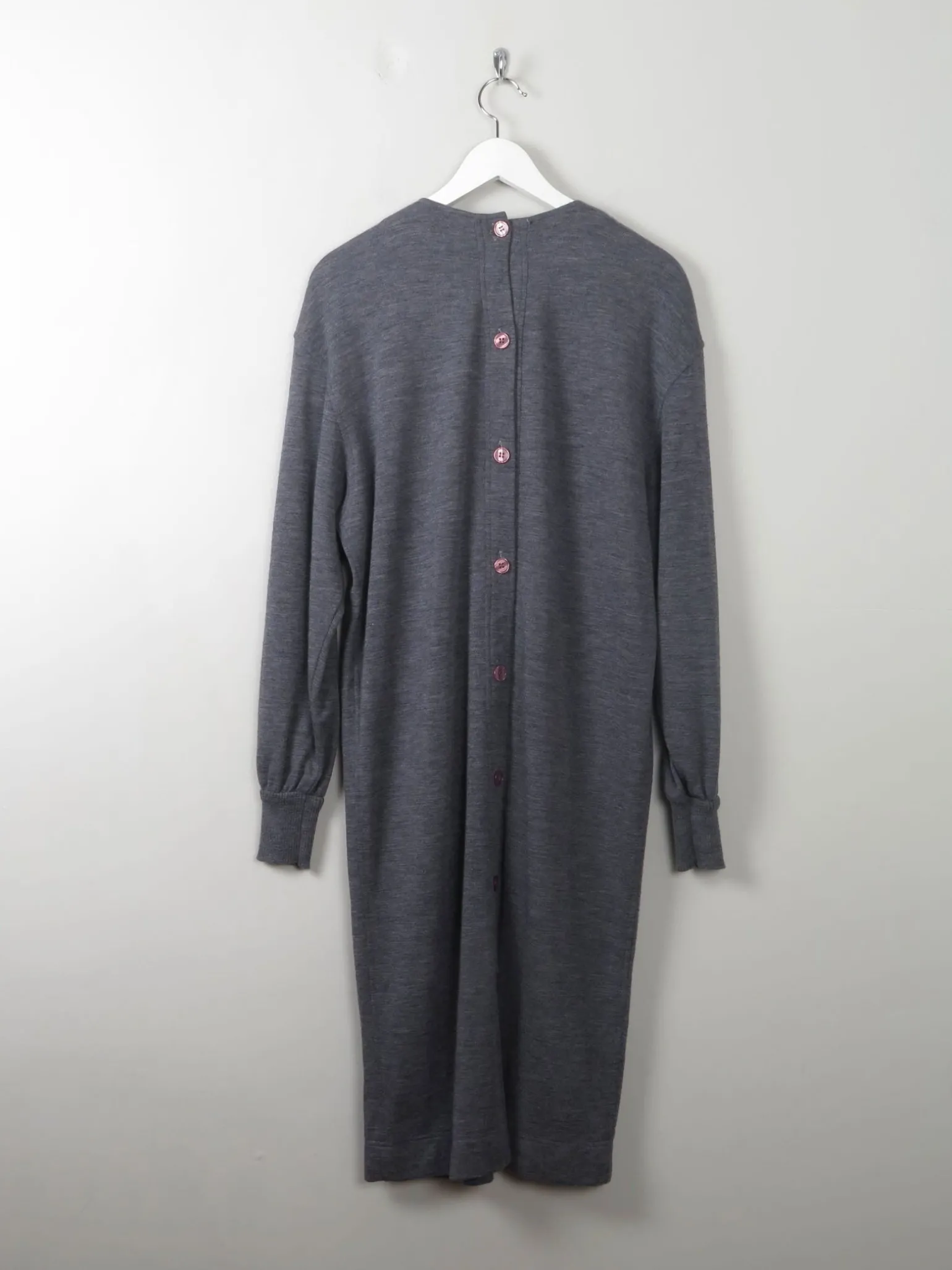 Vintage Grey Ciao Wool Dress S-M