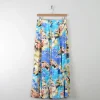 Vintage Hawaiian Style Midi Skirt S/M