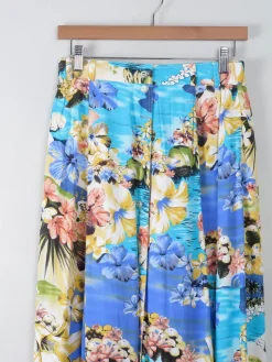 Vintage Hawaiian Style Midi Skirt S/M