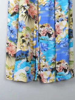 Vintage Hawaiian Style Midi Skirt S/M