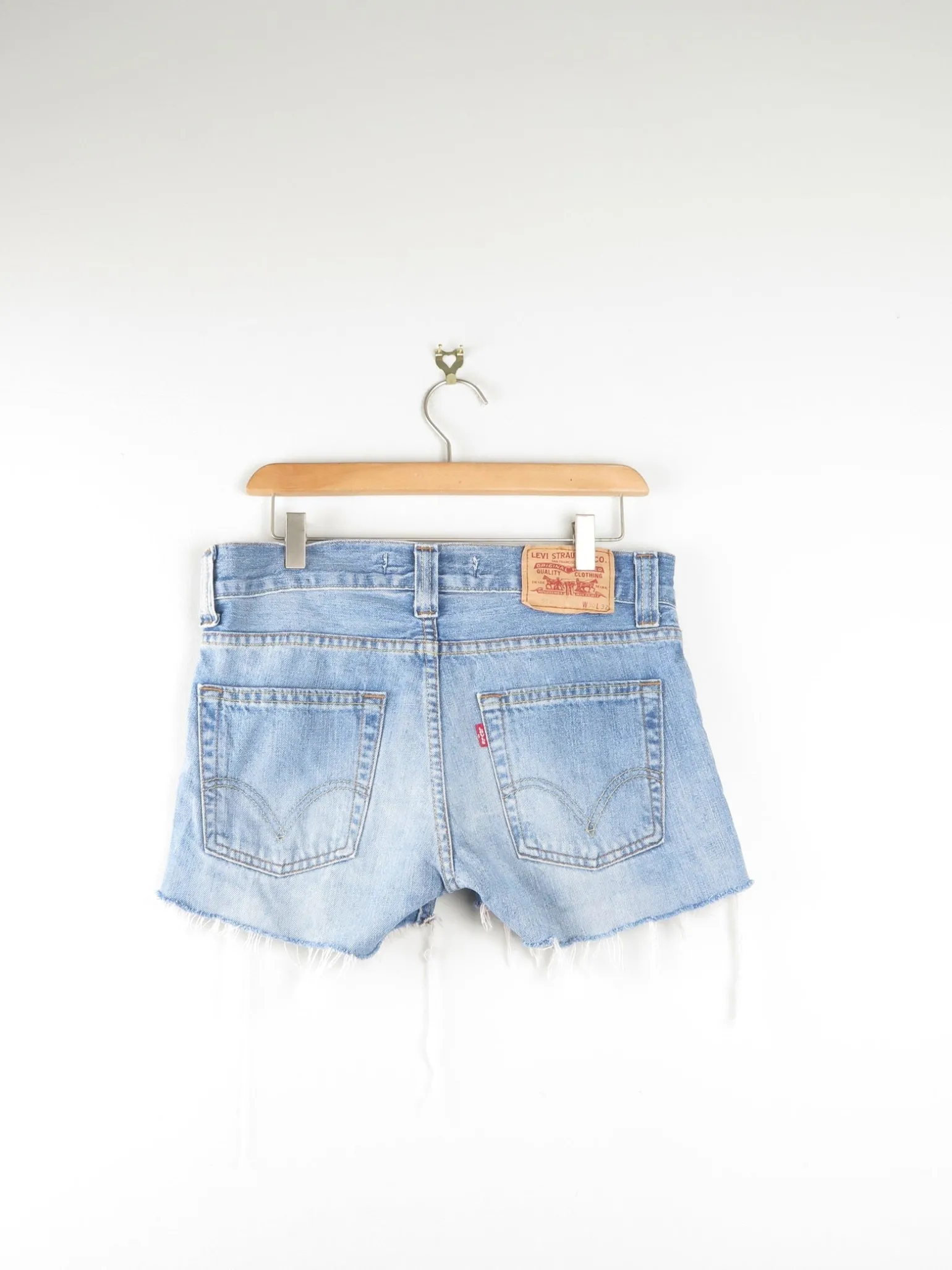 Vintage Levis 512 Denim Shorts 30" W