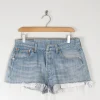 Vintage Levis 501s Blue Denim Shorts 32" W