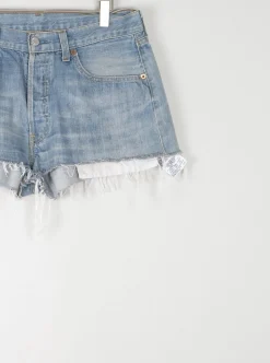 Vintage Levis 501s Blue Denim Shorts 32