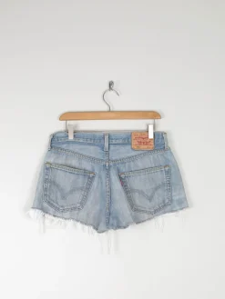 Vintage Levis 501s Blue Denim Shorts 32