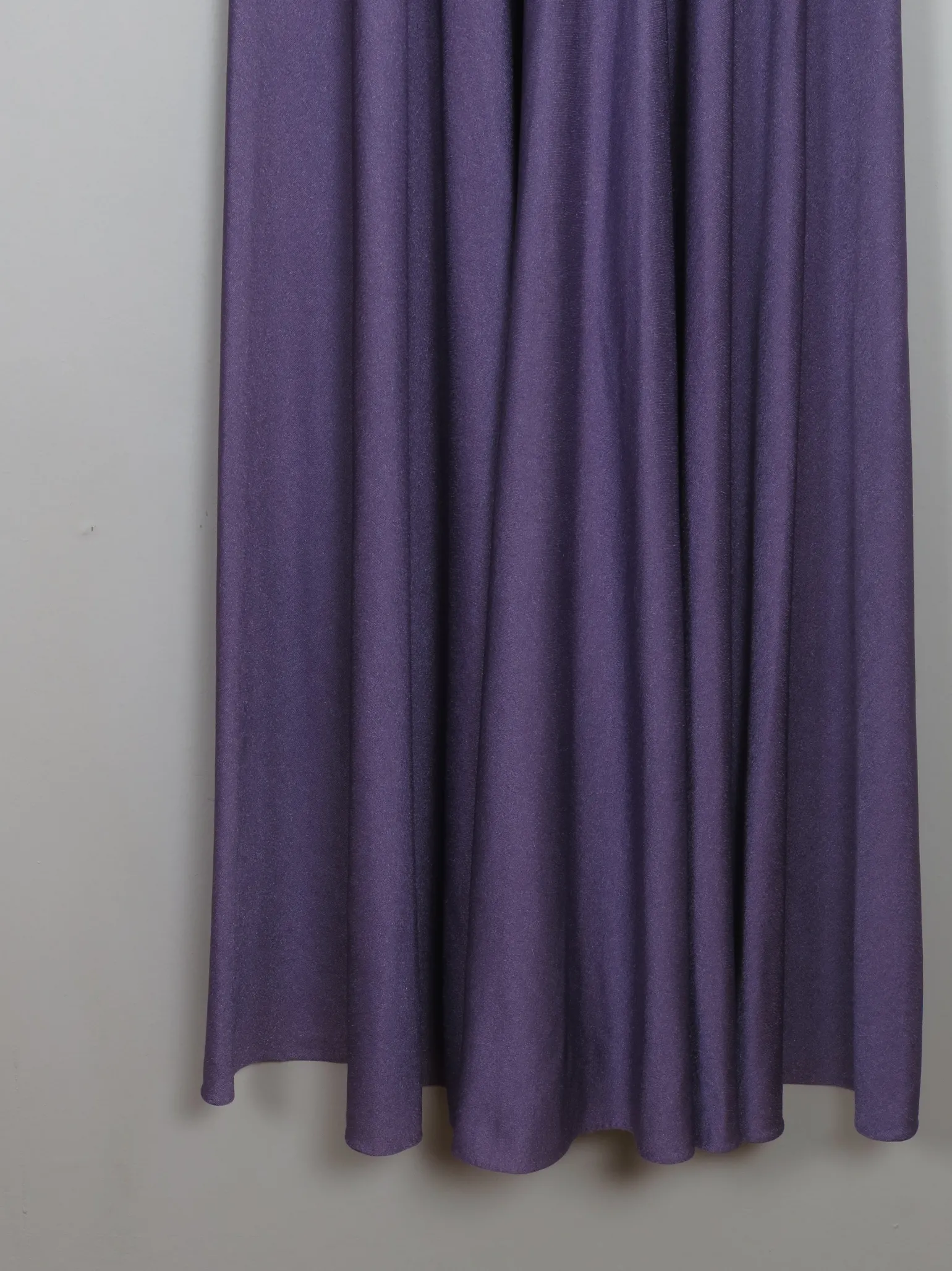 Vintage Lilac Turtleneck 1970s Sleeveless Maxi Dress S