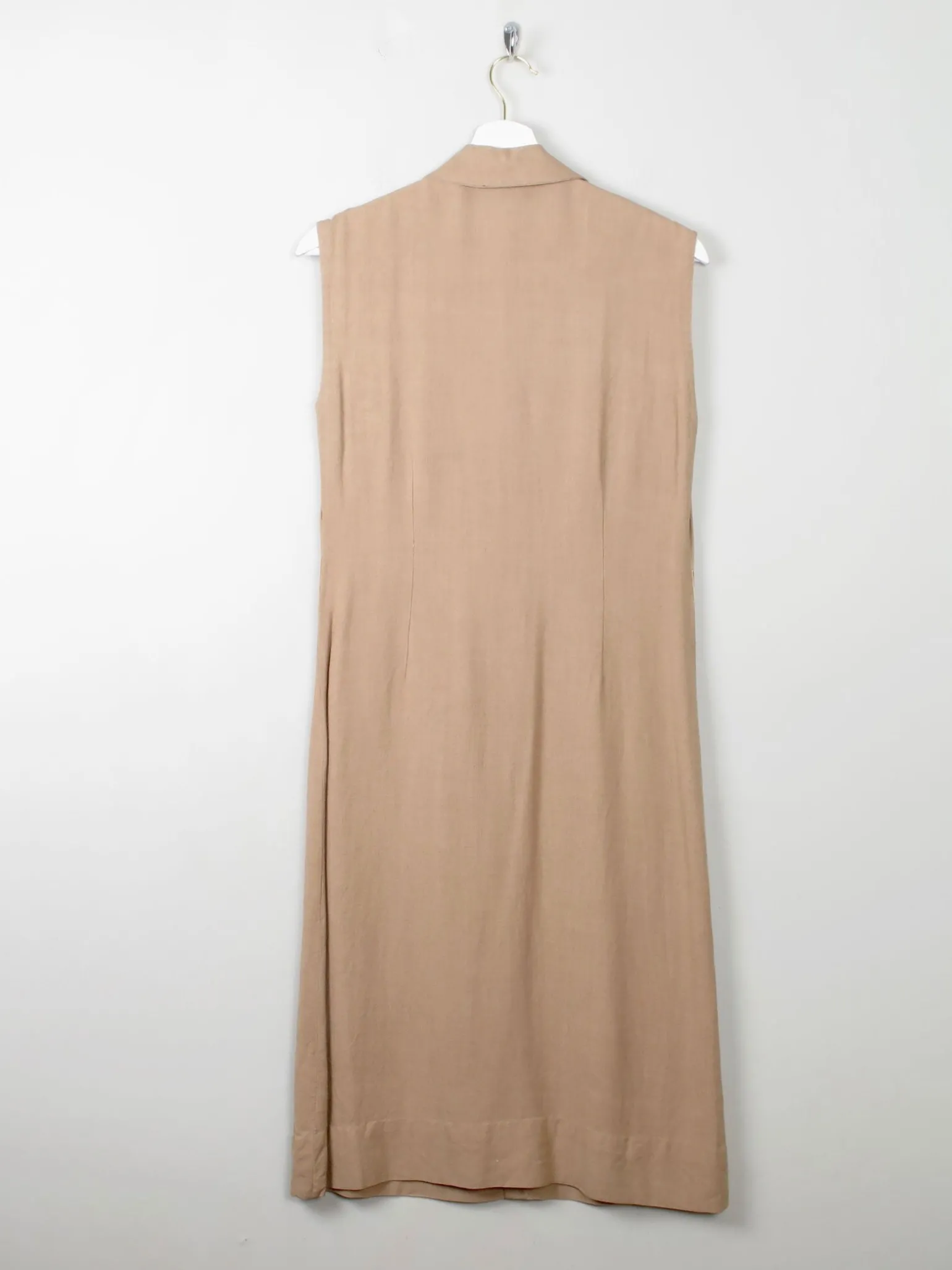 Vintage Linen Sleeveless Dress S