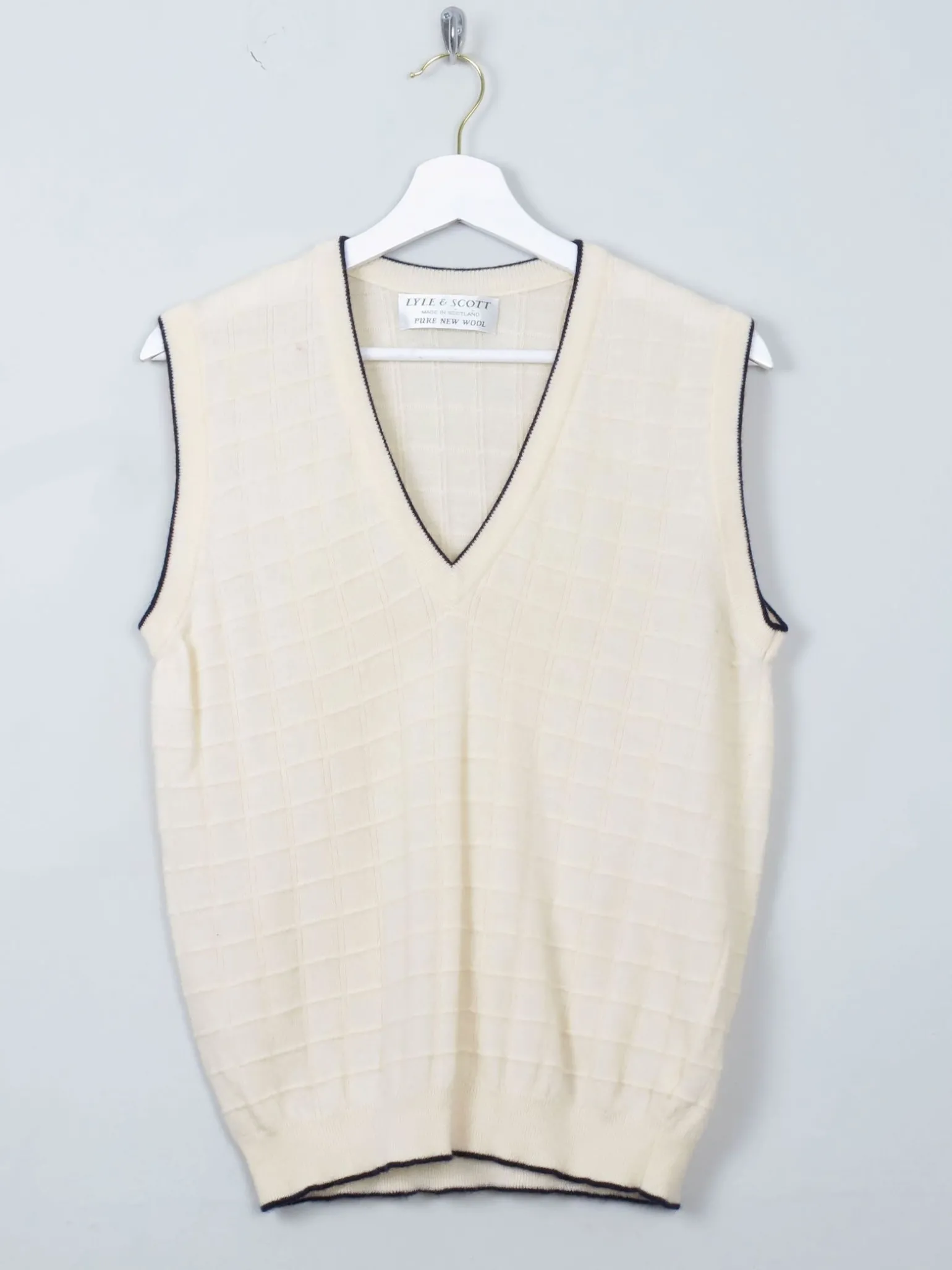 Vintage Lye & Scot Cream Tank Top S