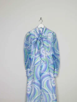 Vintage Maxi Dress Blue 6/8 XS