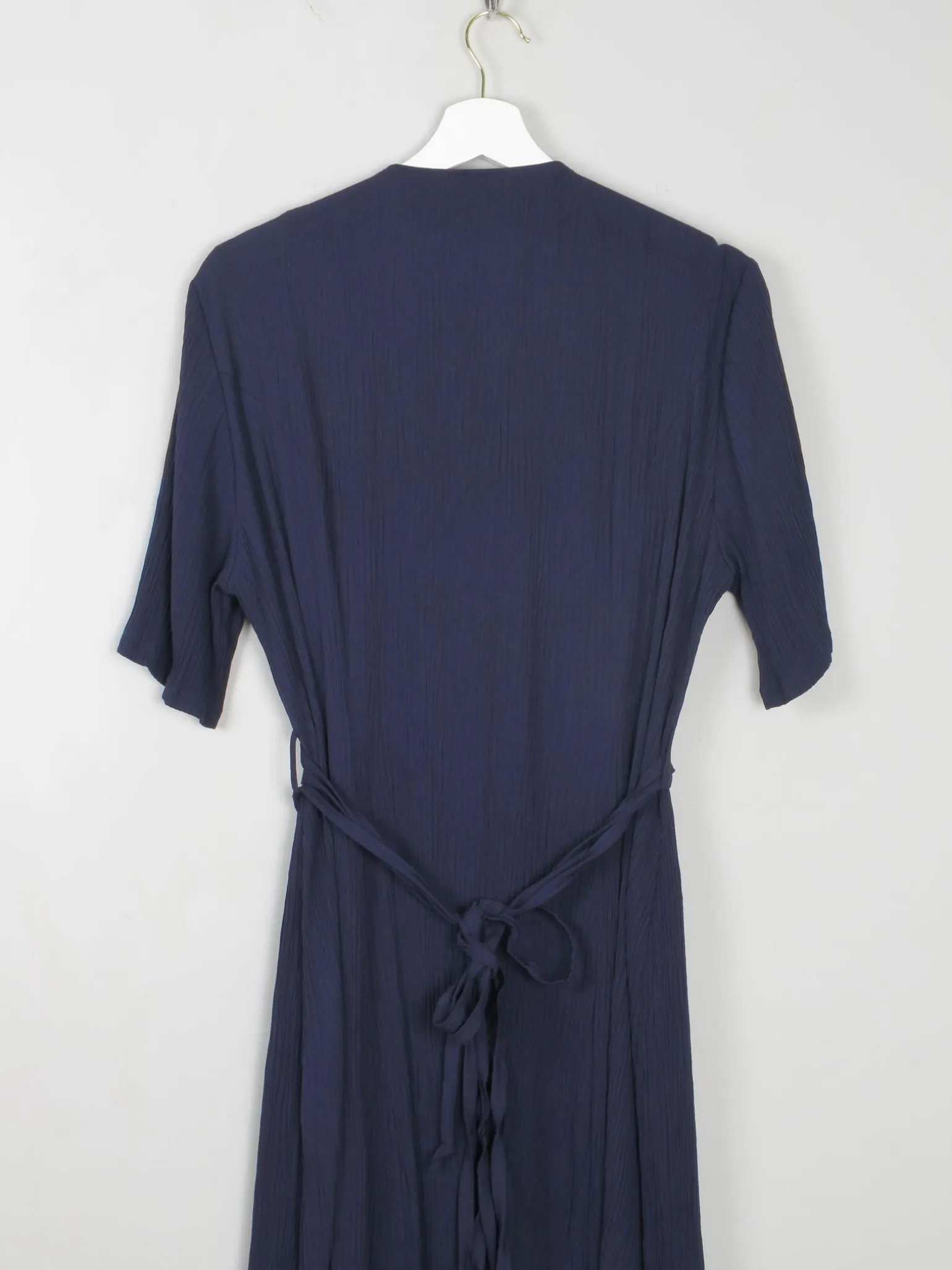 Vintage Navy Dress With Animal Print M/L