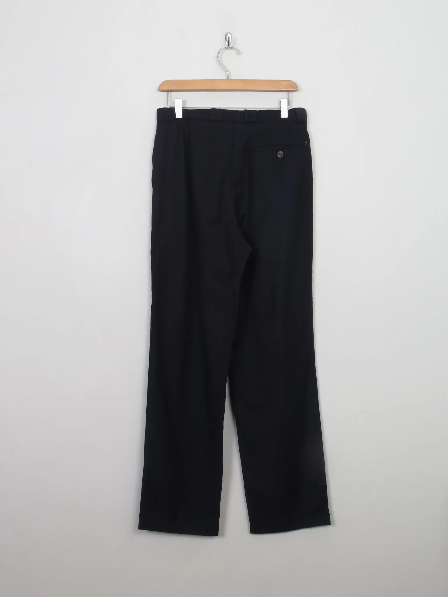 Vintage Navy Wool Trousers 29"W