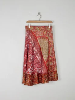 Vintage Paisley Wrap Over Skirt S