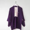 Vintage Plum Silk Kimono M