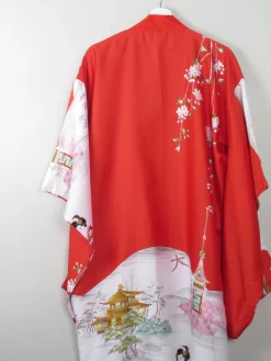 Vintage Printed Kimono S-L