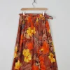 Vintage Printed Skirt S