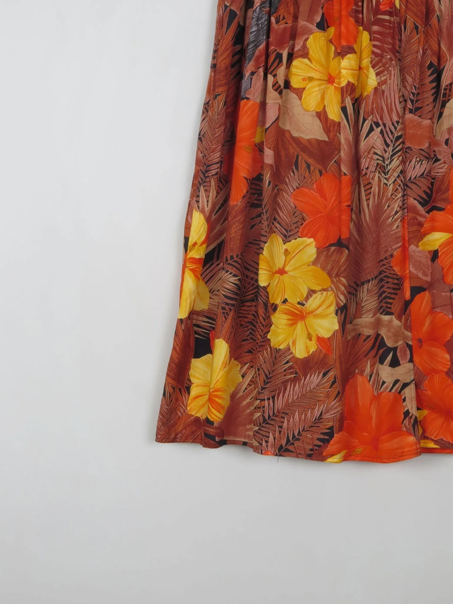 Vintage Printed Skirt S