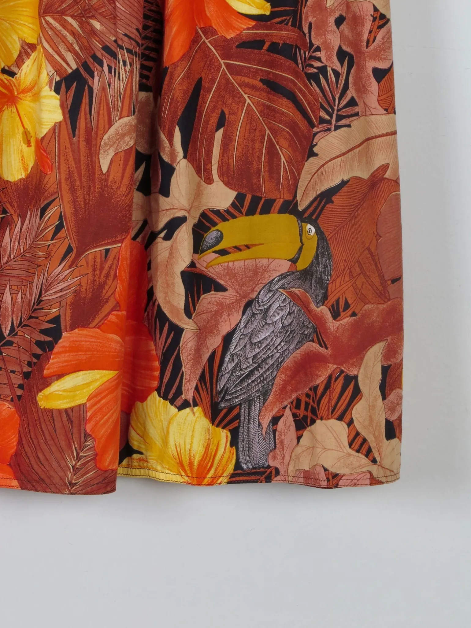 Vintage Printed Skirt S