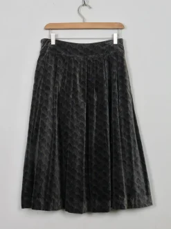 Vintage Printed Velvet Full Skirt 27