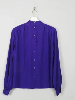 Vintage Purple Liz Claiborne Blouse High Neck S/M