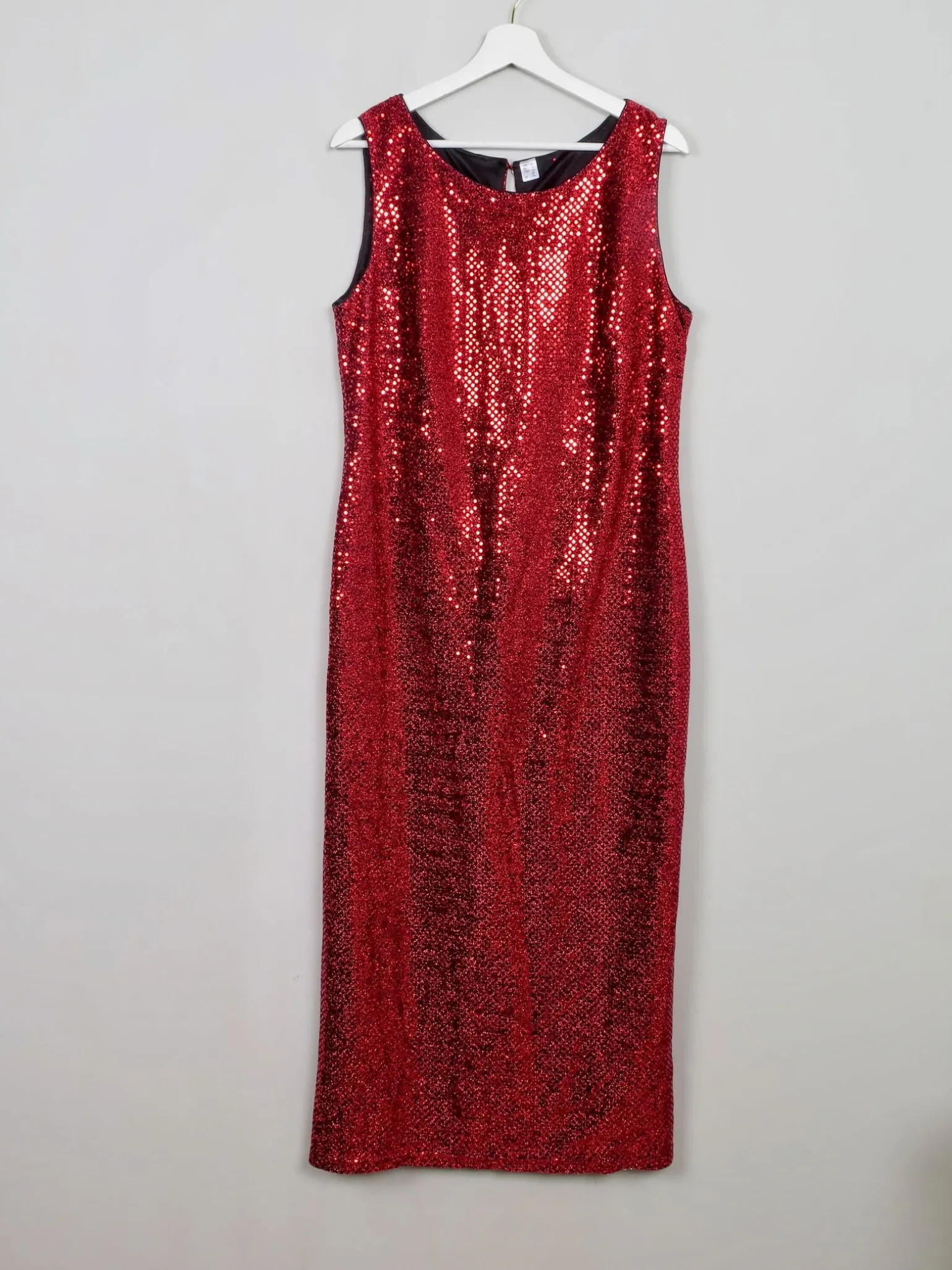 Vintage Red Sequin Dress 14