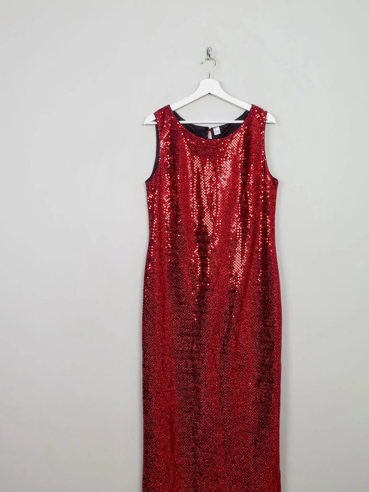 Vintage Red Sequin Dress 14