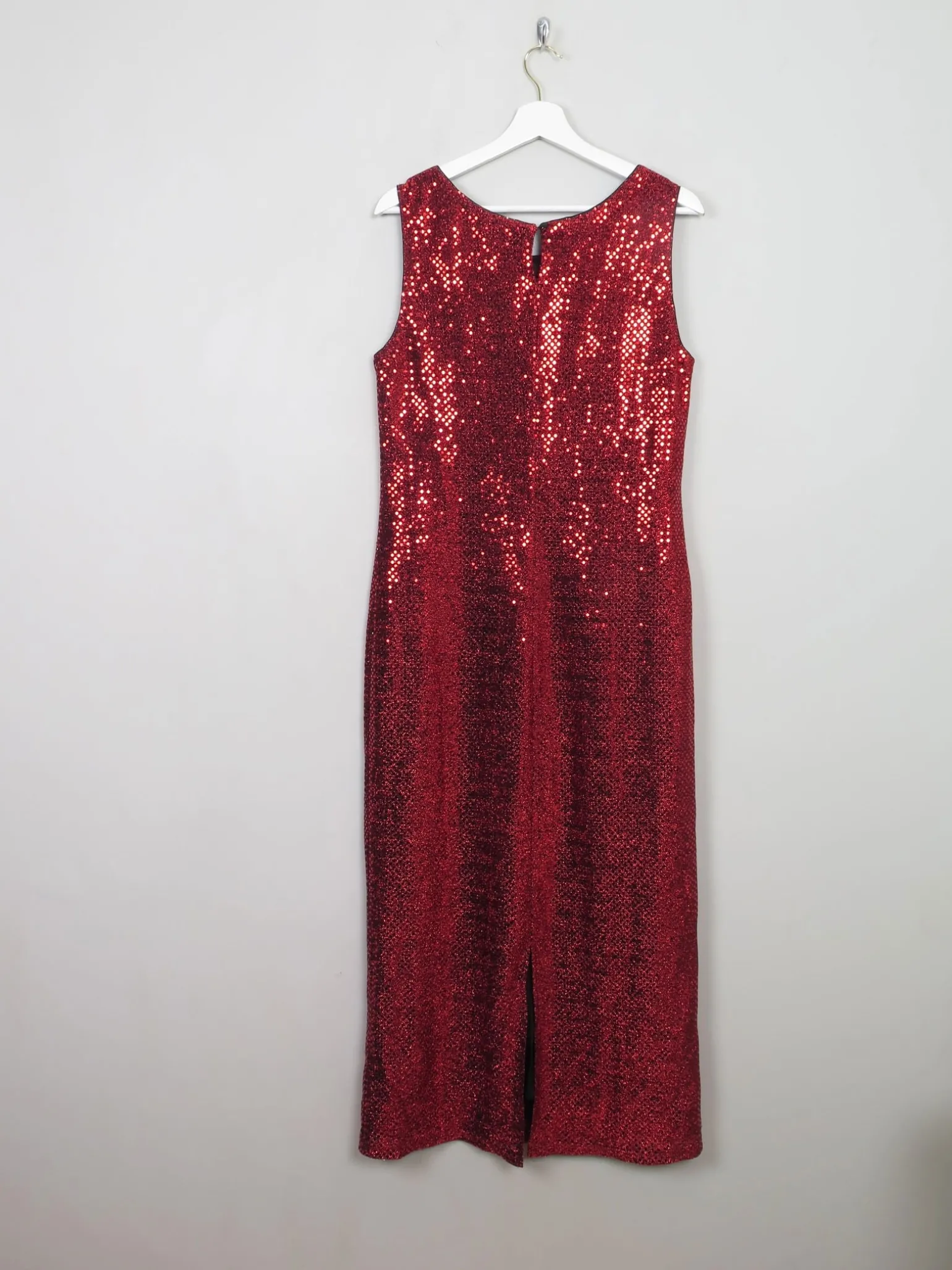 Vintage Red Sequin Dress 14